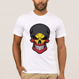 Aborigin Smiling Skull Flag T-Shirt
