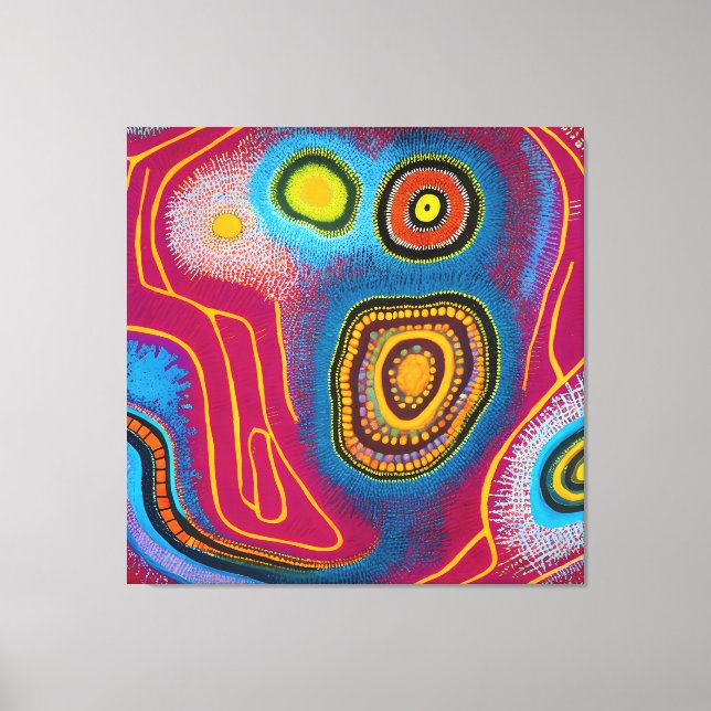 Aboriginal Abstract Art Vol 01 Canvas Print (Front)