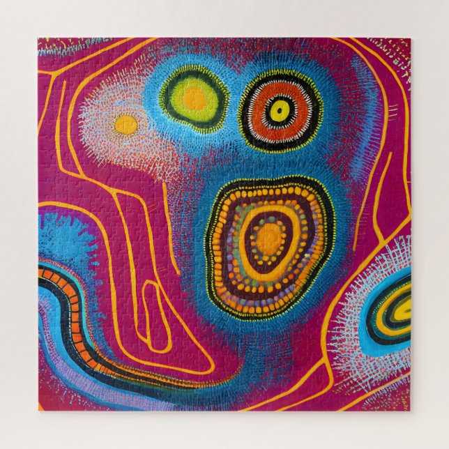 Aboriginal Abstract Art Vol 01 Jigsaw Puzzle (Vertical)