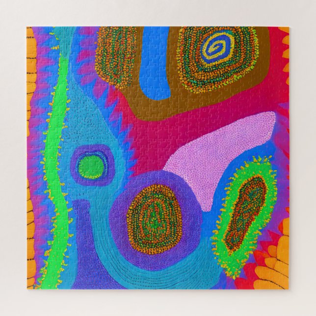 Aboriginal Abstract Art Vol 05 Jigsaw Puzzle (Vertical)