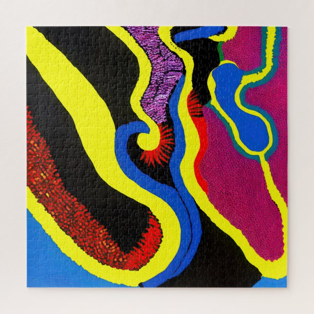Aboriginal Abstract Art Vol 11 Jigsaw Puzzle (Vertical)