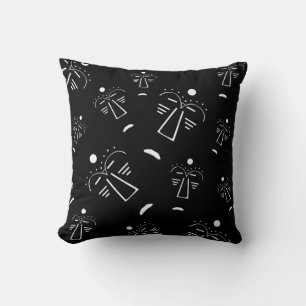 Aboriginal Abstract Face Cushion