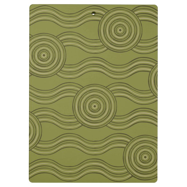 Aboriginal art bush clipboard (Back)