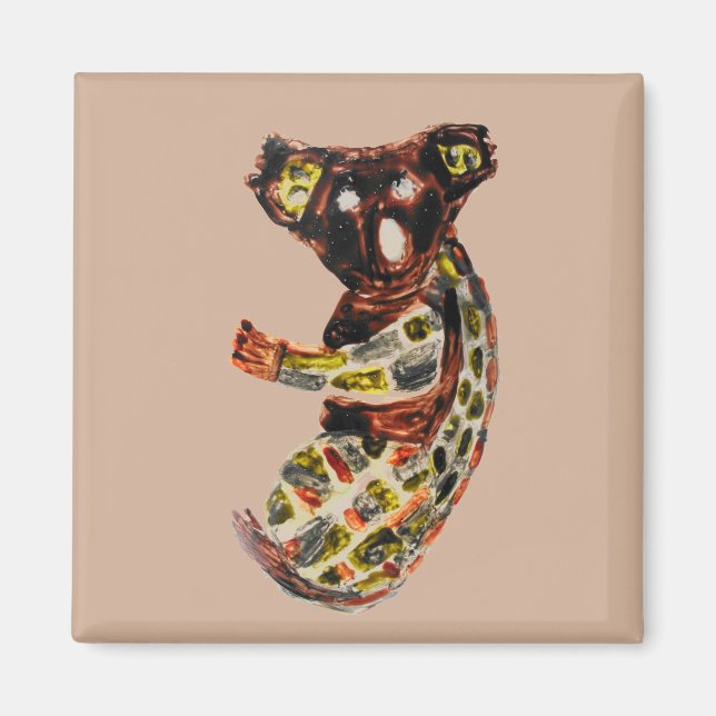 Aboriginal Art Koala Wild Animal Magnet (Front)