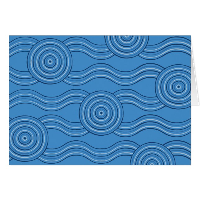 Aboriginal art ocean (Front Horizontal)