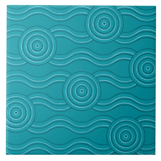 Aboriginal art reef tile (Front)