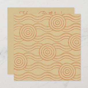 Aboriginal art sandstone invitation