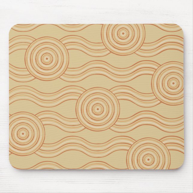 Aboriginal art sandstone mouse pad (Front)