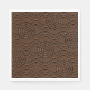 Aboriginal art soil napkin