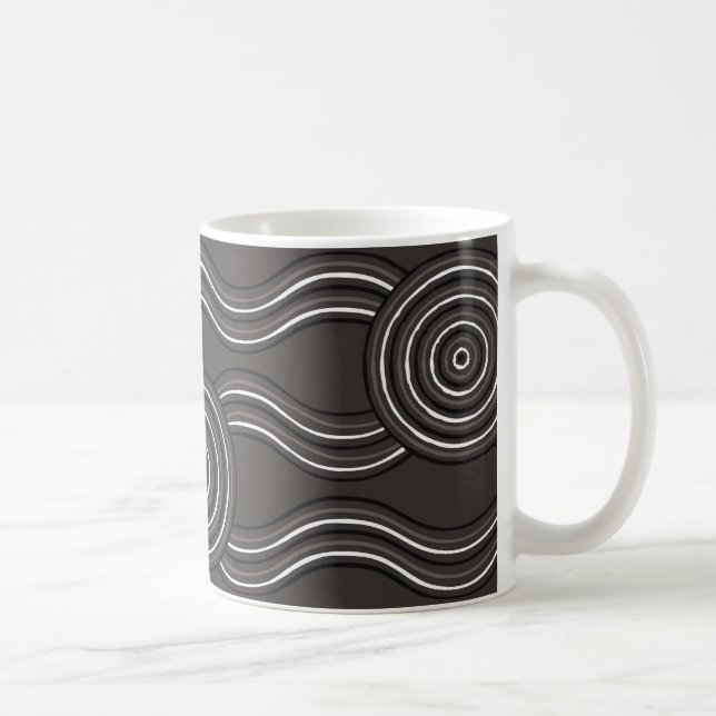 Aboriginal art storm coffee mug (Right)