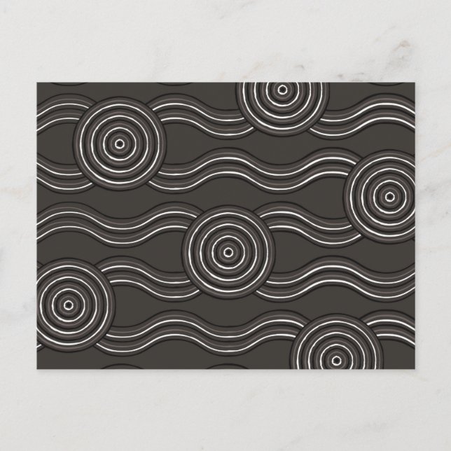 Aboriginal art storm postcard (Front)