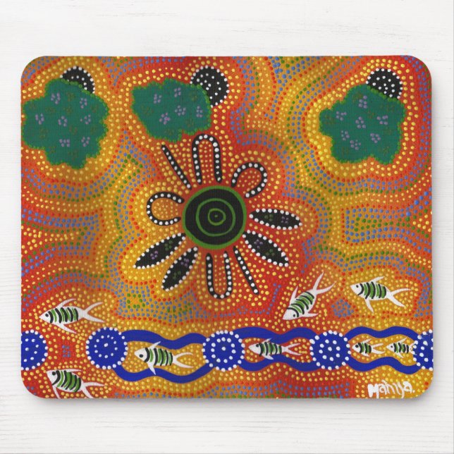 Aboriginal Artwork Mouse Pad (Front)