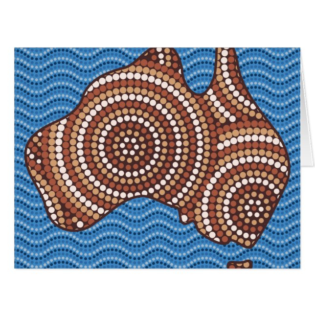 Aboriginal Australia dot painting (Front Horizontal)