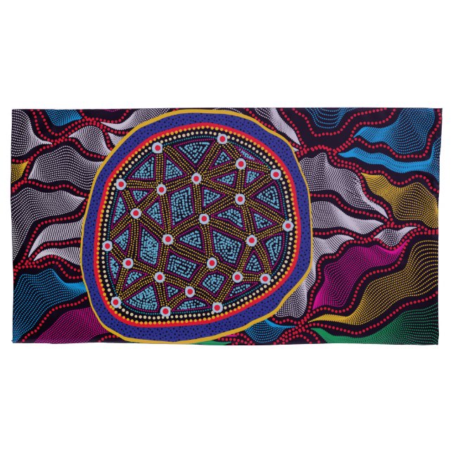 Aboriginal Design-15 Pillowcase (Front-Left)