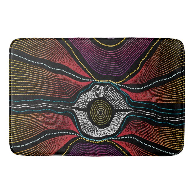 Aboriginal Design-2 Bath Mat (Front)