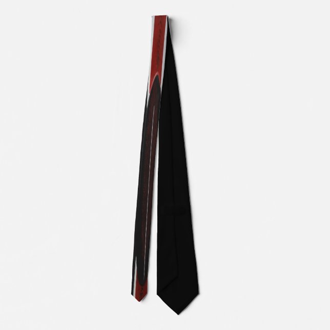 Aboriginal Design - Black Cockatoo Tie (Back)