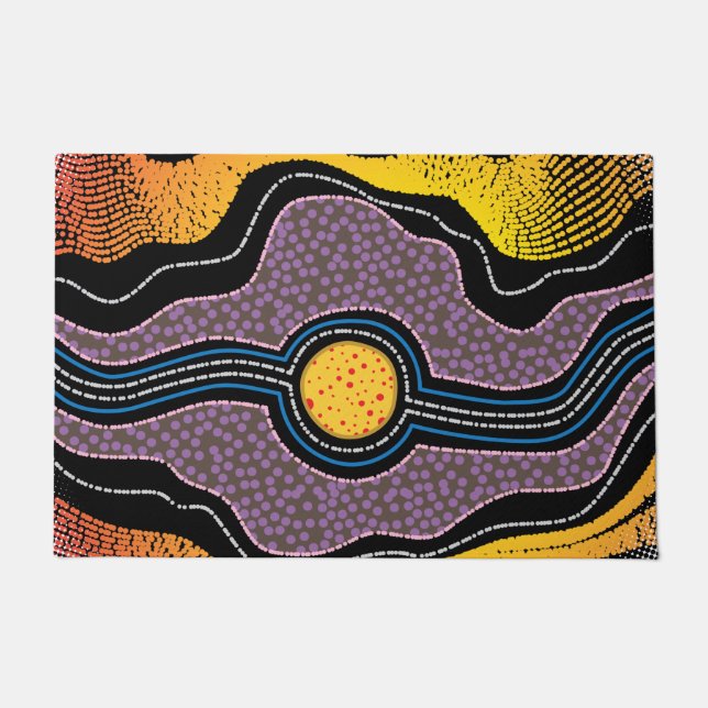 Aboriginal Design One Doormat (Front)