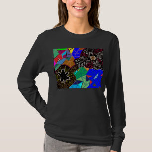 Aboriginal design v neck shirt