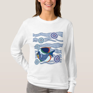 Aboriginal Dot Art Fish-01 T-Shirt