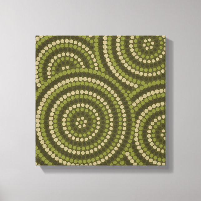 Aboriginal dot painting canvas print (Front)