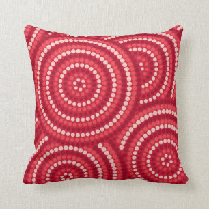 Aboriginal dot painting cushion
