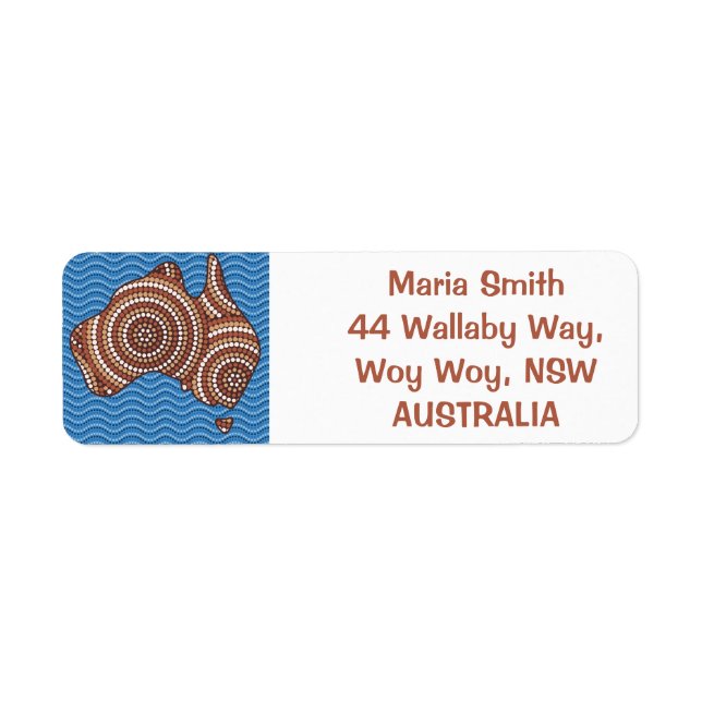Aboriginal dot painting map (Front)