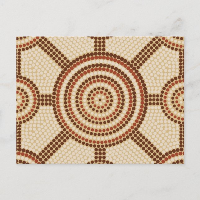 Aboriginal dot painting postcard (Front)