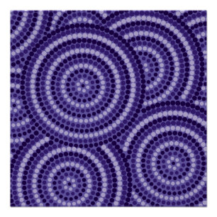 Aboriginal dot painting poster