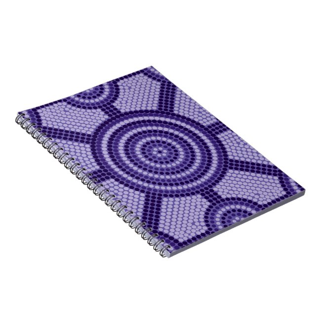 Aboriginal dot painting spiral notebook (Right Side)