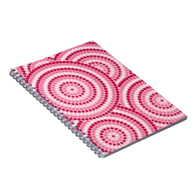 Aboriginal dot painting spiral notebook (Right Side)
