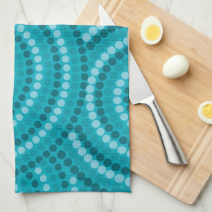 Aboriginal dot painting tea towel