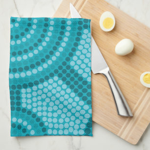Aboriginal dot painting tea towel