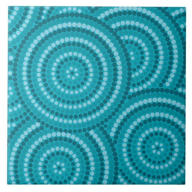 Aboriginal dot painting tile (Front)