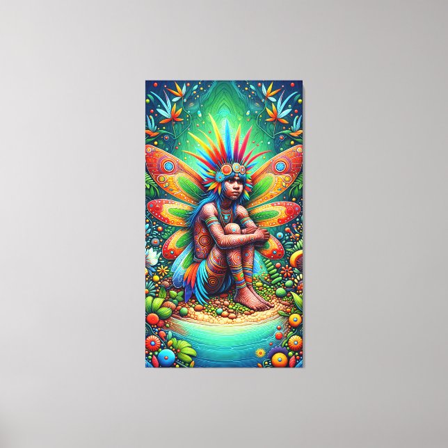 Aboriginal Fairy Canvas Print (Front)