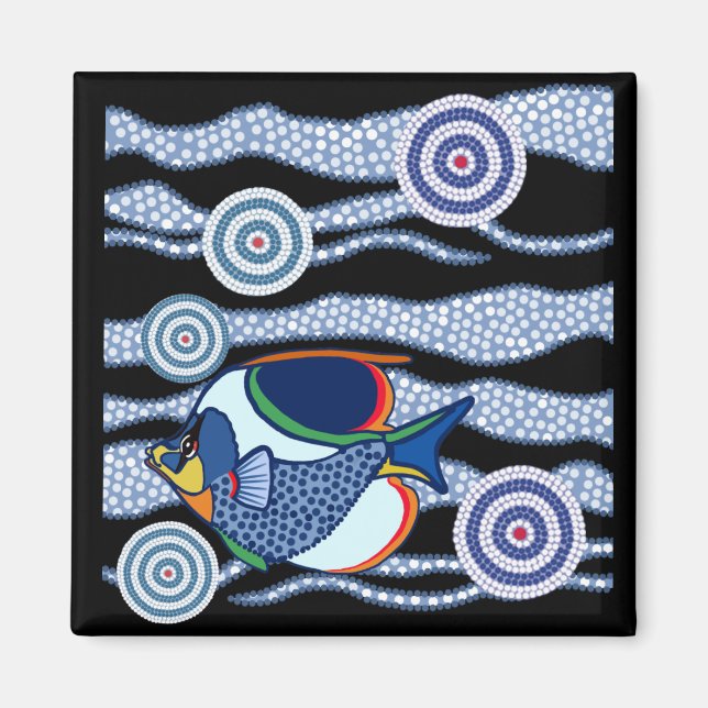 Aboriginal Fish Magnet (Front)