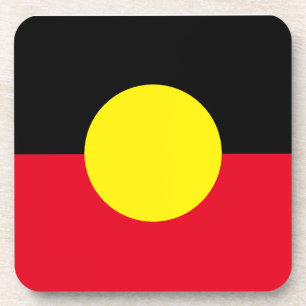 Aboriginal flag coaster