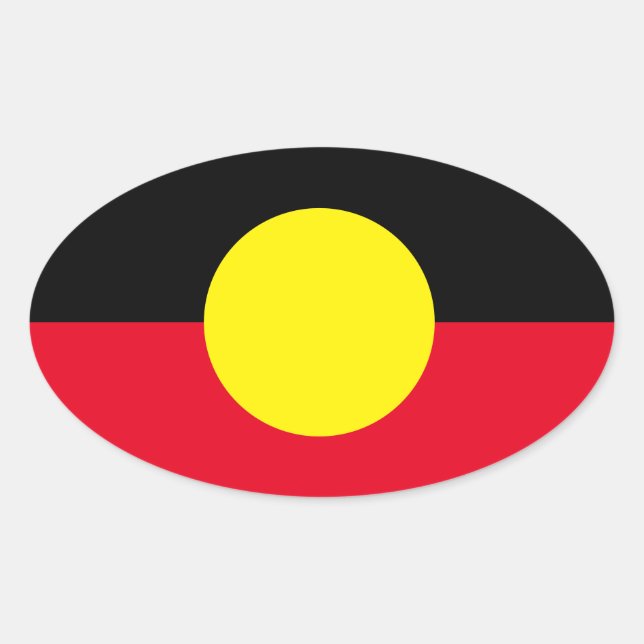 Aboriginal flag sticker (Front)