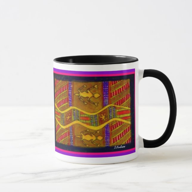 Aboriginal Goanas by S Ambrose Mug (Right)