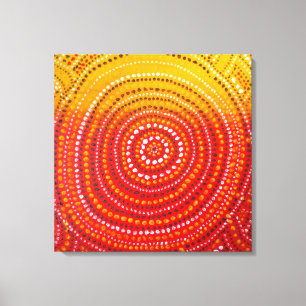 Aboriginal inspired Premium Wrapped Canvas