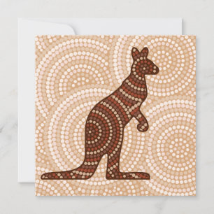 Aboriginal kangaroo dot painting