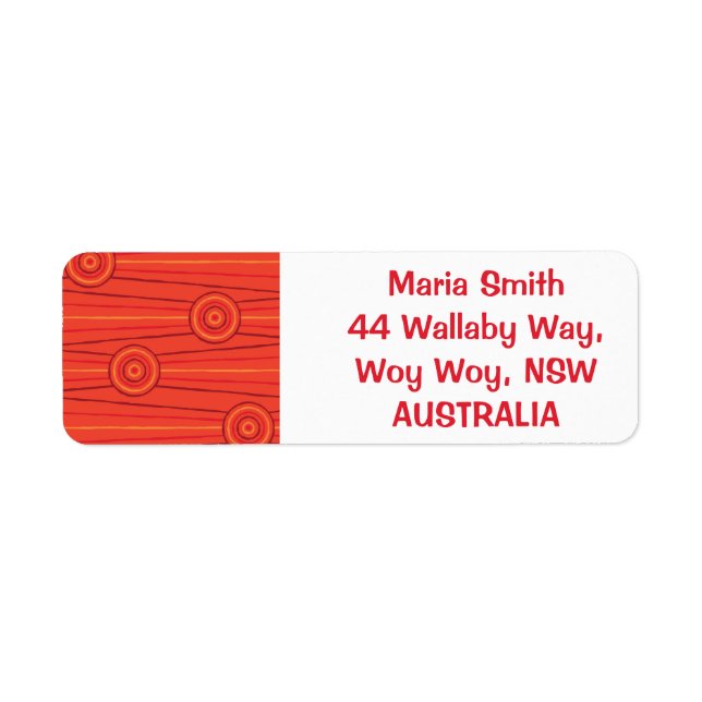 Aboriginal line and circle painting (Front)
