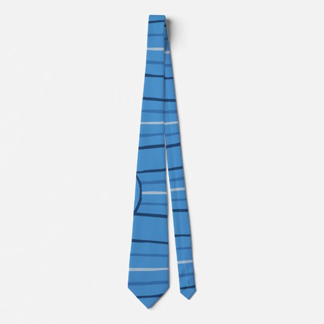 Aboriginal line and circle painting tie (Front)
