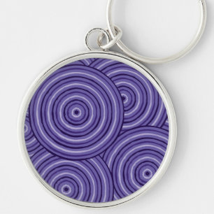Aboriginal line painting key ring