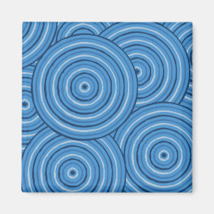 Aboriginal line painting magnet