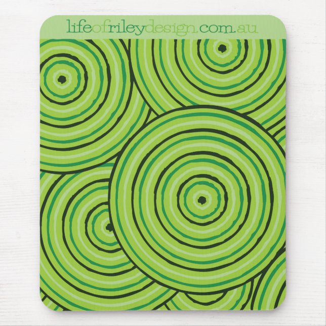 Aboriginal line painting mouse pad (Front)