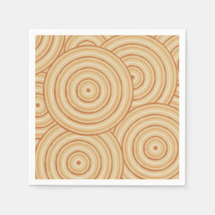 Aboriginal line painting napkin