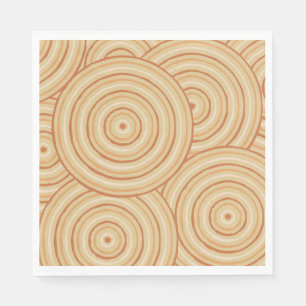 Aboriginal line painting napkin