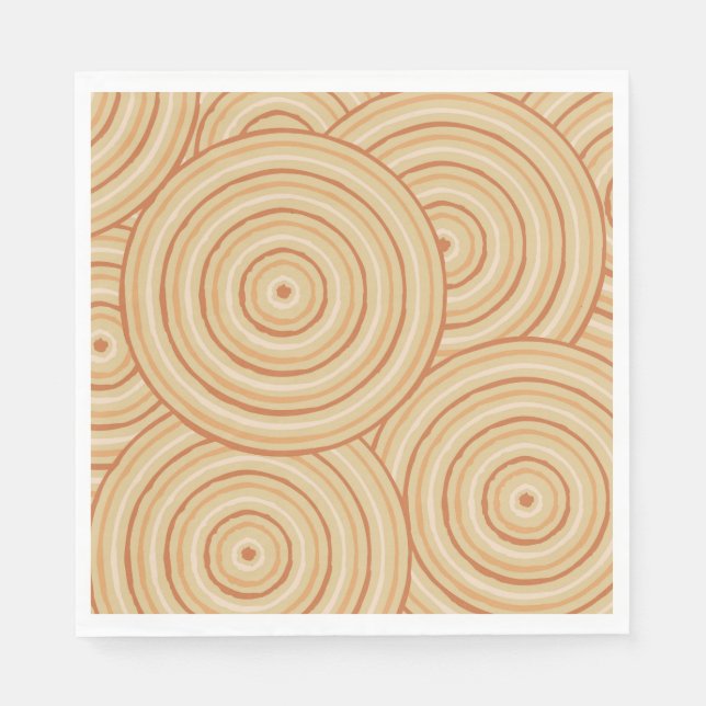 Aboriginal line painting napkin (Front)