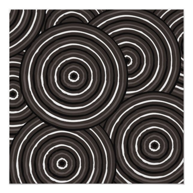 Aboriginal line painting poster (Front)