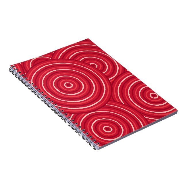 Aboriginal line painting spiral notebook (Right Side)